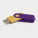 Helix 4GB Bamboo Flash Drive+Purple