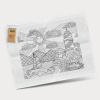 Cotton Colouring Tea Towel