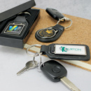 Baron Leather Key Ring+in use