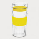Divino Double Wall Glass Cup+Yellow