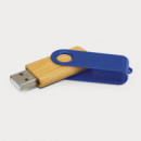 Helix 4GB Bamboo Flash Drive+Dark Blue