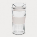 Divino Double Wall Glass Cup+White