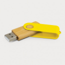 Helix 4GB Bamboo Flash Drive+Yellow