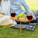 Outdoor Wine Table+in use