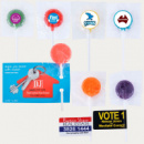 Assorted Colour Lollipops+branding