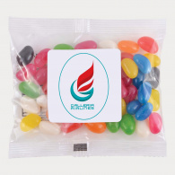 Assorted Colour Mini Jelly Beans in 50 Gram Cello Bag image