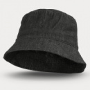 Beverley Denim Bucket Hat+Black