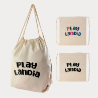 Calico Drawstring Library Backpack image