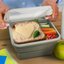 Collapsible Lunch Box+in use
