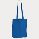 Coloured Cotton Long Handle Bag+Dark Blue