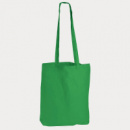 Coloured Cotton Long Handle Bag+Green