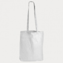 Coloured Cotton Long Handle Bag+White