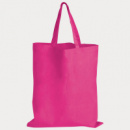 Coloured Cotton Short Handle Tote Bag+Pink