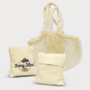 Cotton Mesh Foldaway Tote Bag