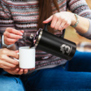 Frontier Base Camp Coffee Press+in use