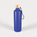 Gelato Aluminium Drink Bottle with Bamboo Lid+Dark Blue