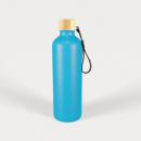 Gelato Aluminium Drink Bottle with Bamboo Lid+Light Blue