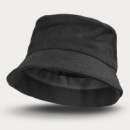 Madura Corduroy Bucket Hat+Black