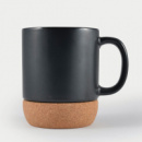 Magnum Ceramic Mug with Cork Base+Black