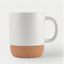 Magnum Ceramic Mug with Cork Base+White