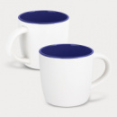 Mocha Coffee Mug Two Tone+White Dark Blue