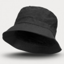 Oilskin Bucket Hat+Black
