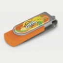 Helix Flash Drive+Silver Orange+Resin Dome