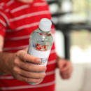 Promotional Water Bottle+in use