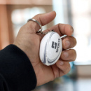 Rugby Ball Key Ring+in use