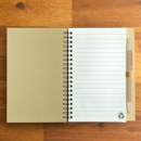 Savannah Notebook with Eco Matador Pen+open