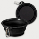 Silicone Collapsible Pet Bowl+Black