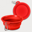 Silicone Collapsible Pet Bowl+Red