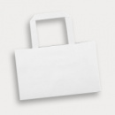 Small Flat Handle Paper Bag Landscape+White