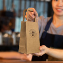 Small Flat Handle Paper Bag Portrait+in use