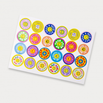 Sticker Sheet 44mm Circle (Gloss)