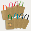 Thera Jute Tote Bag (Coloured Handles)