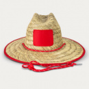 Tiki Straw Hat+Red