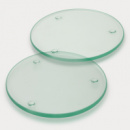 Venice Glass Coaster Set of 2 Round Full Colour+unbranded