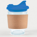 Vienna Coffee Cup Snap Lid Cork Band+Dark Blue