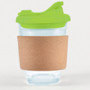 Vienna Coffee Cup Snap Lid Cork Band+Light Green