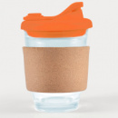 Vienna Coffee Cup Snap Lid Cork Band+Orange