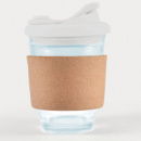 Vienna Coffee Cup Snap Lid Cork Band+White