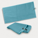 Waffle Golf Towel+Light Blue