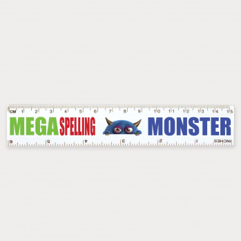 White 15cm Ruler