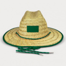 Wide Brim Straw Hat+Kelly Green