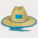 Wide Brim Straw Hat+Light Blue