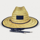 Wide Brim Straw Hat+Navy