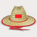 Wide Brim Straw Hat+Red
