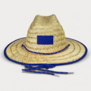Wide Brim Straw Hat+Royal Blue