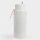 Zara 1 Litre Steel Bottle+White